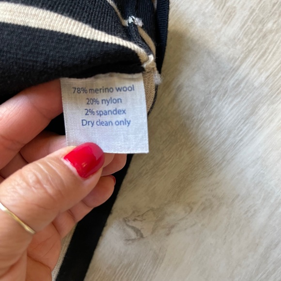 CARDIGAN women’s striped knit dress size M - Picture 5 of 6